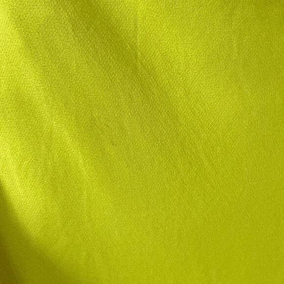 Zara || Neón Green Yellow Sheath Strap Cowl Neck Maxi Slit Dress Small - Picture 3 of 9